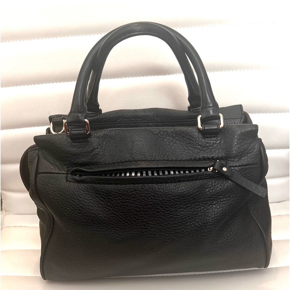 Kate Spade Black Leather Jackson Street Satchel Good Condition - Picture 4 of 13